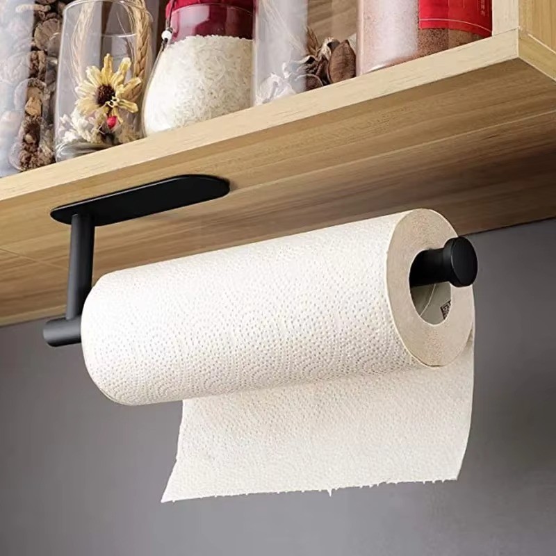 Kitchen Towel Holder Under Sink Organizer Storage Rack
