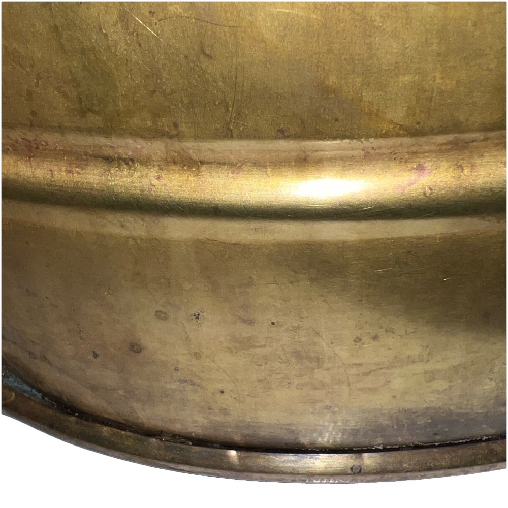 Vintage 19th. Century Brass-Copper Hammered Cache pot
