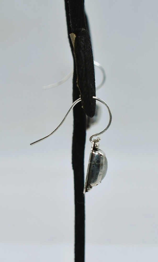 Rainbow Moonstone Sterling Silver Drop/Dangle Earrings by Ryan Schoolfield