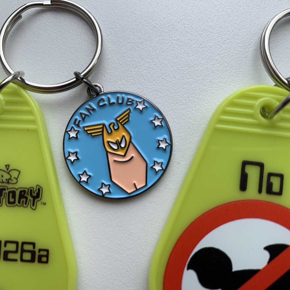 Dexter’s Laboratory Lab Keychain - Cartoon Network Enamel Charm Majory Glory