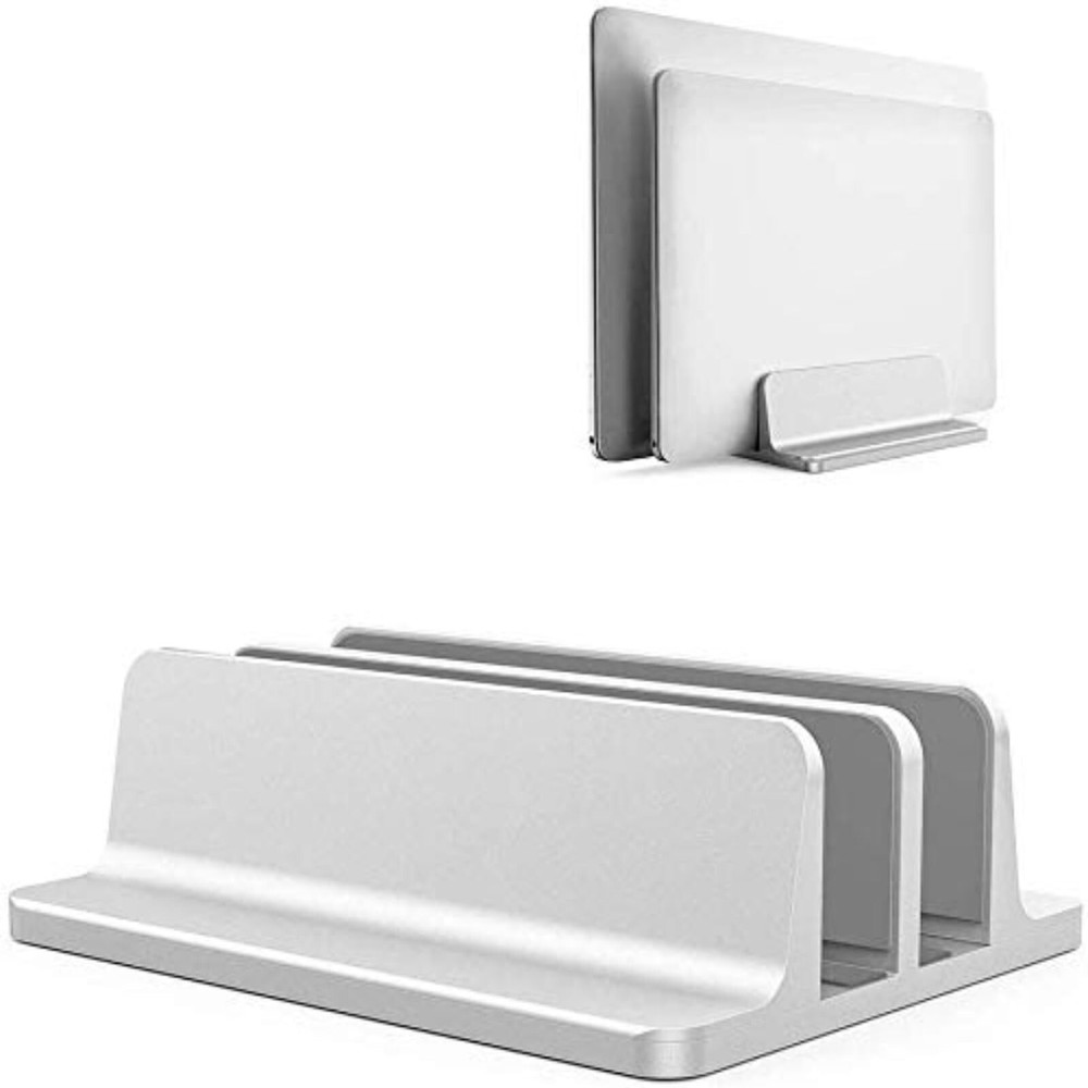 Universal Laptop Vertical Stand, Dual Desktop Stand Adjustable Note... Fast Ship