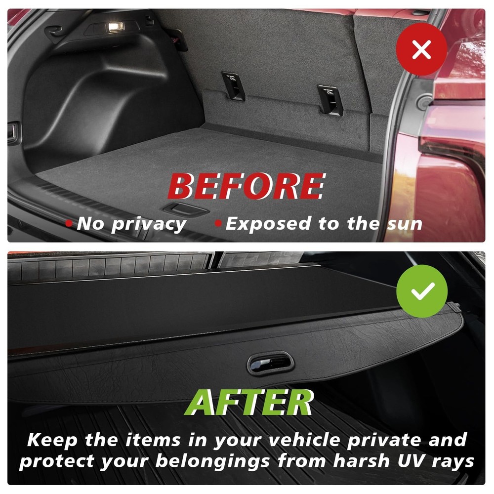 BestEvMod Retractable Trunk Cargo Cover Compatible with Chevy Blazer EV 2026 ...
