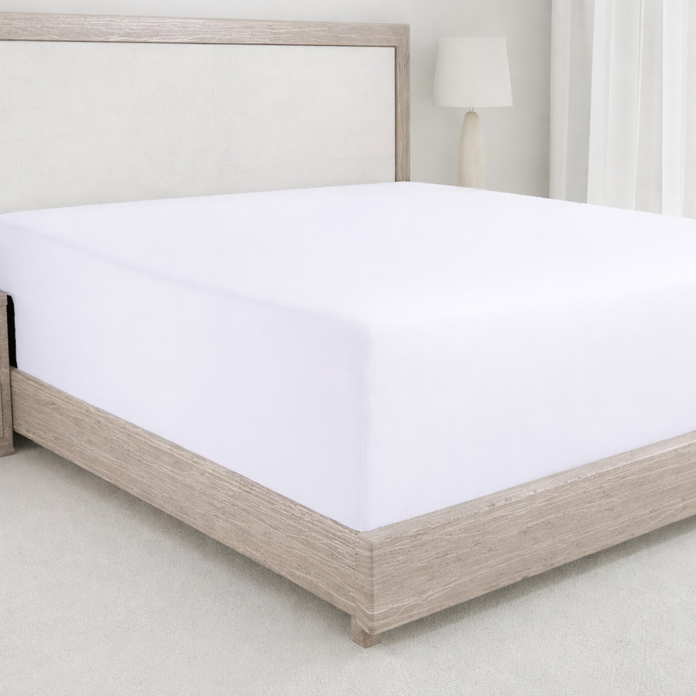 Queen Fitted Sheet Only - 100% Micro 400 Thread Count Sateen, Deep Pocket Fitte