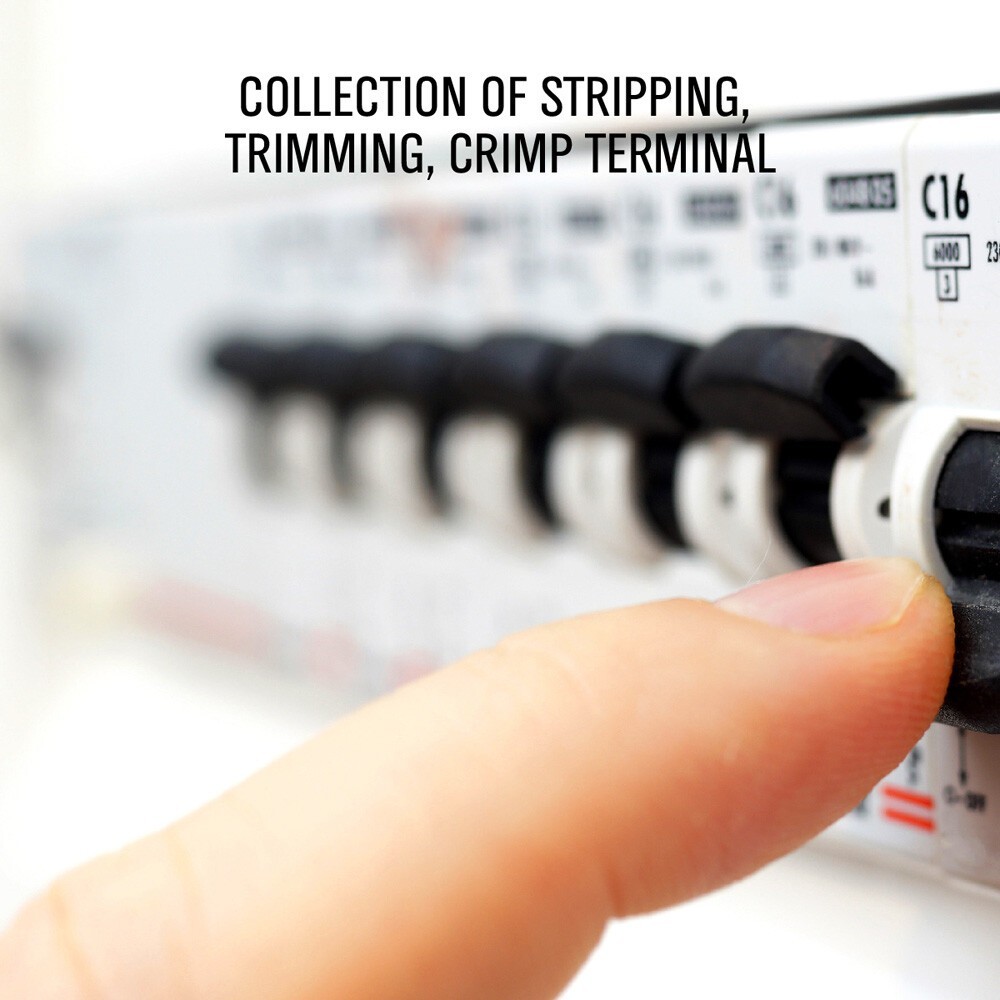 8" Self-Adjusting Wire stripper Cable Cutter Crimper Electricians Crimping Tool