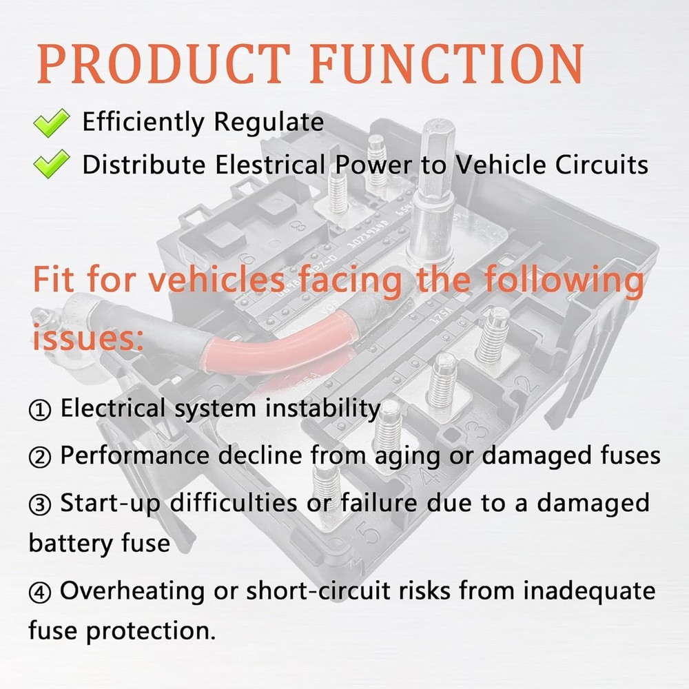 Battery Distribution Engine Compartment Fuse Block Compatible with 2017-2019 GMC