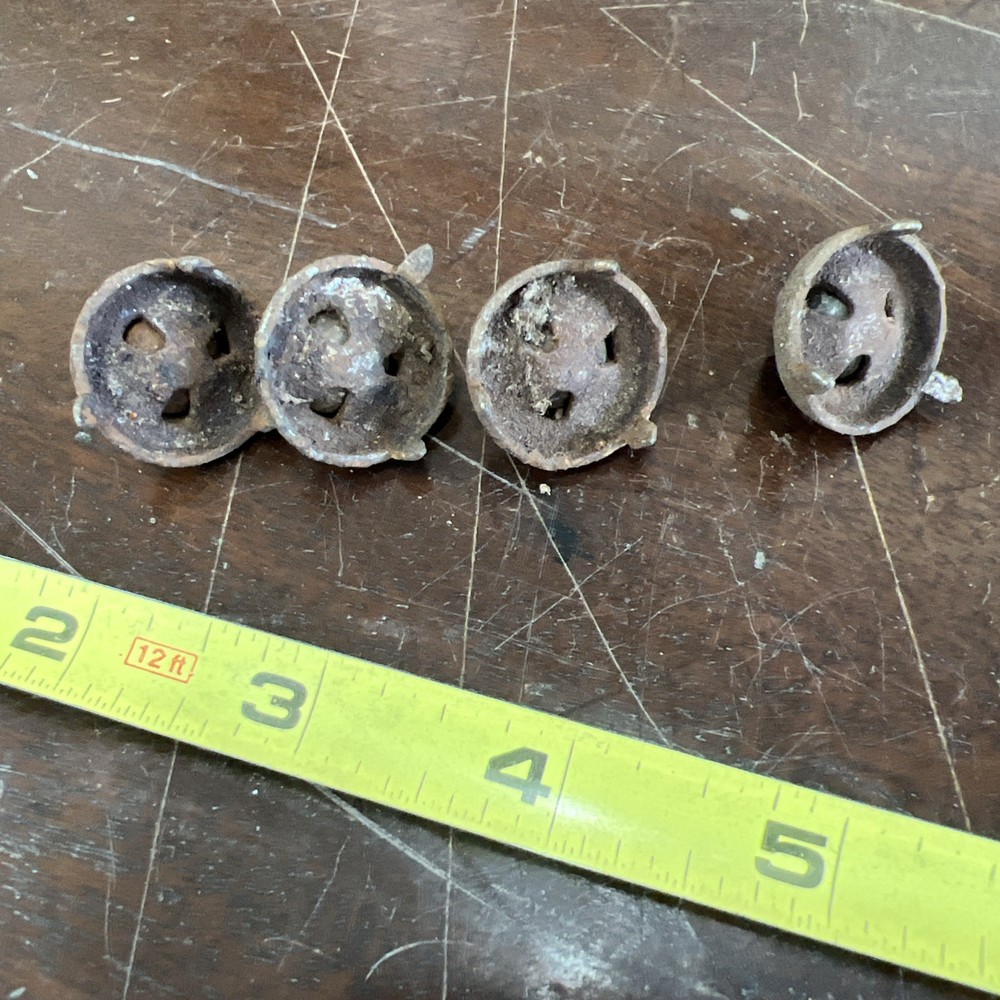 Rare 19thC Set Of Four Casters