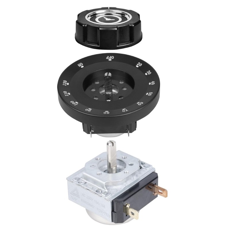 Panel Mount Mechanical Timer with Bells Adjustable Settings Timer Switches