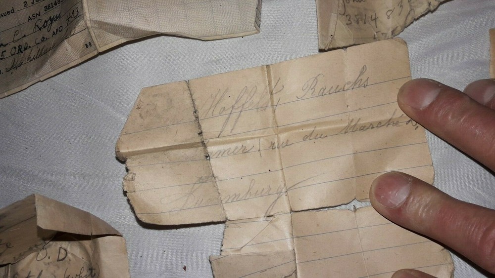 WWII Soldiers Wallet w/Contents, Papers, Notes Etc.