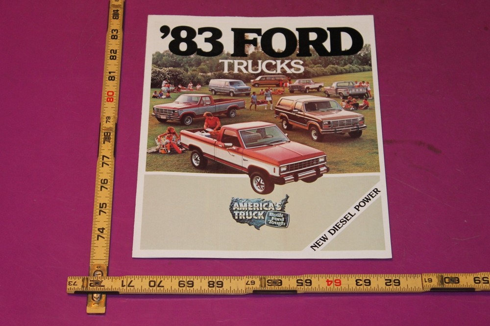 1983 Ford Trucks Brochure. 8 panels.