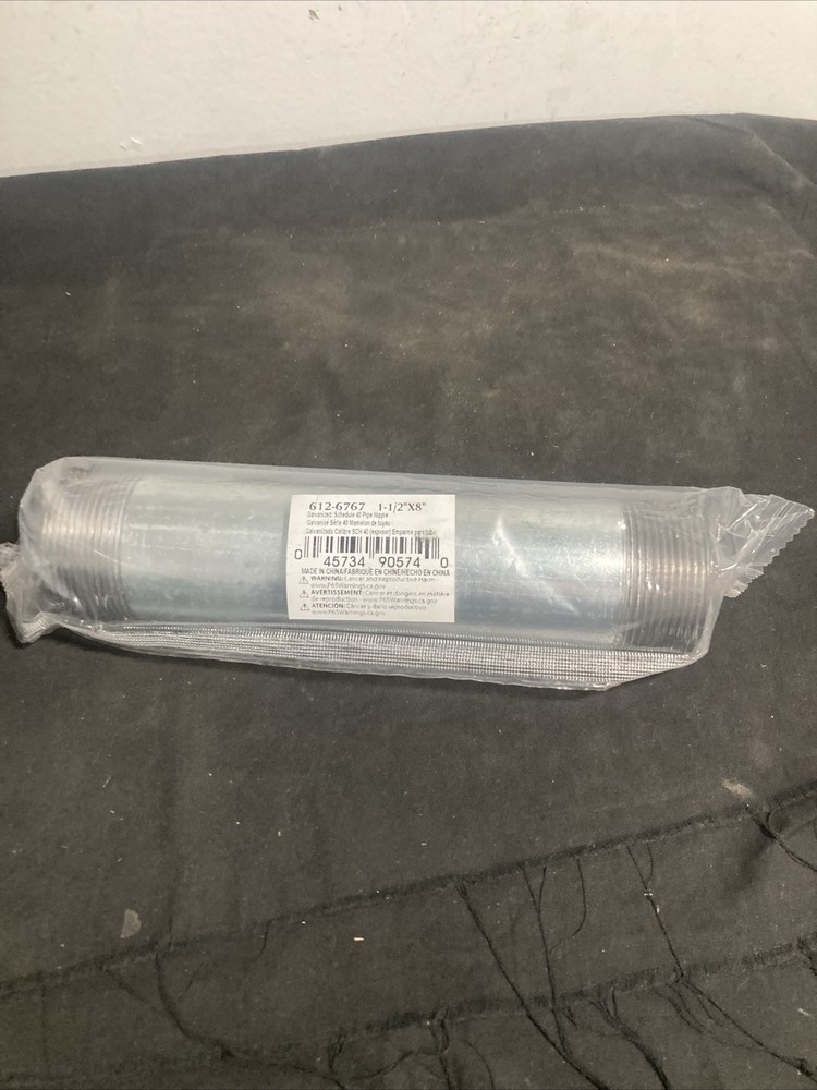 Nipple Galvanized Steel 1-1/2" x 8"