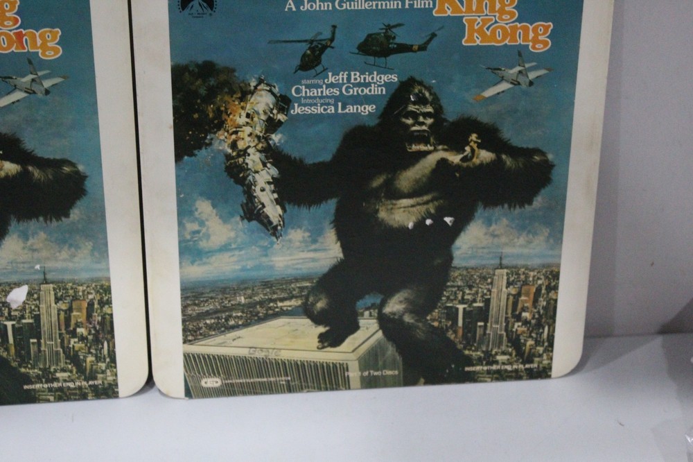 1983 CED SELECTVISION VIDEODISC Paramount Cult Classic King Kong 2 Disc Set