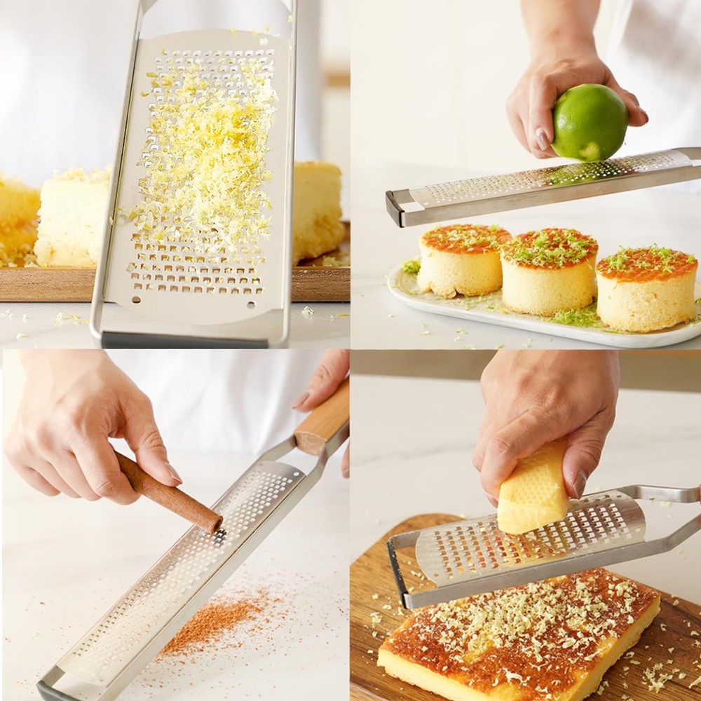 Professional Cheese Graters for Kitchen Stainless Steel Handheld,Durable Rust...