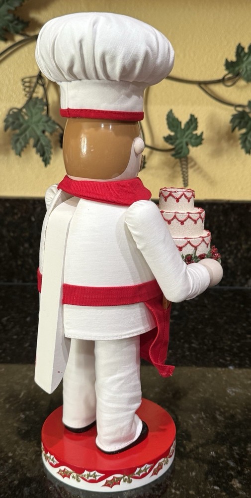 Nutcracker Village 2005 Wooden BAKER Nutcracker 14” tall. No Box