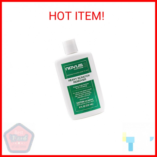 NOVUS 7082 | Heavy Scratch Remover #3 | 8 Ounce Bottle