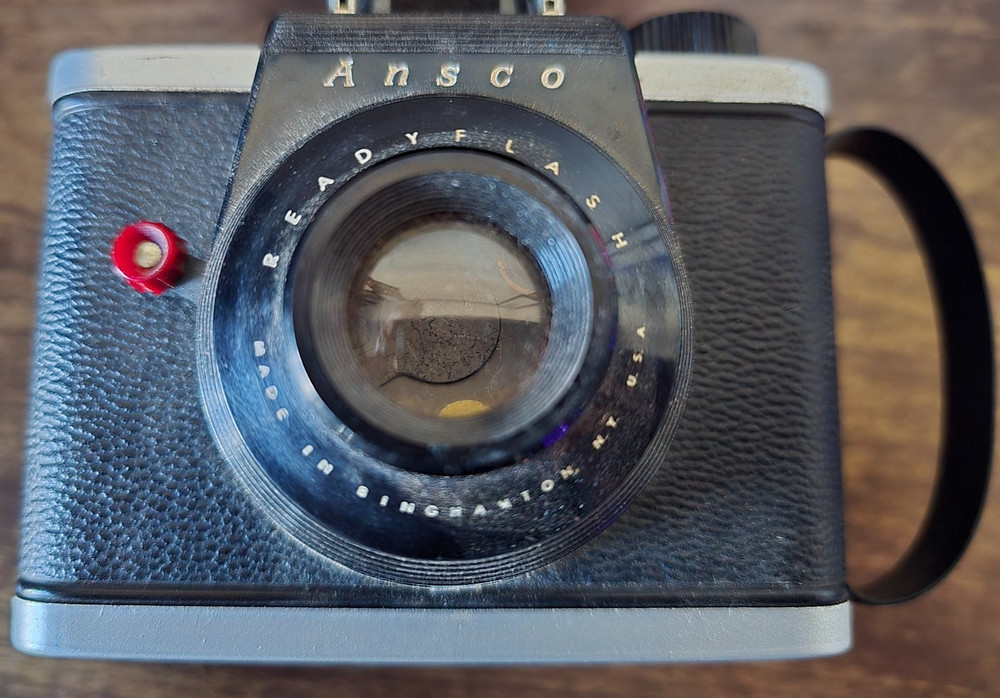 Vintage 1950's Ansco Ready flash 620 Camera & Case (Untested)
