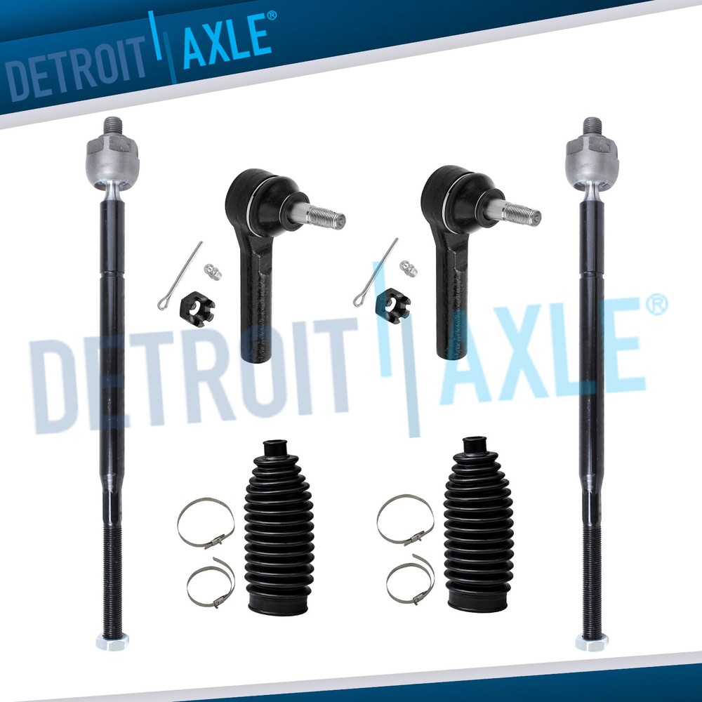 Brand New 6pc Front Inner Outer Tie Rod Rack & Pinion Tie Rod Boot for Pacifica