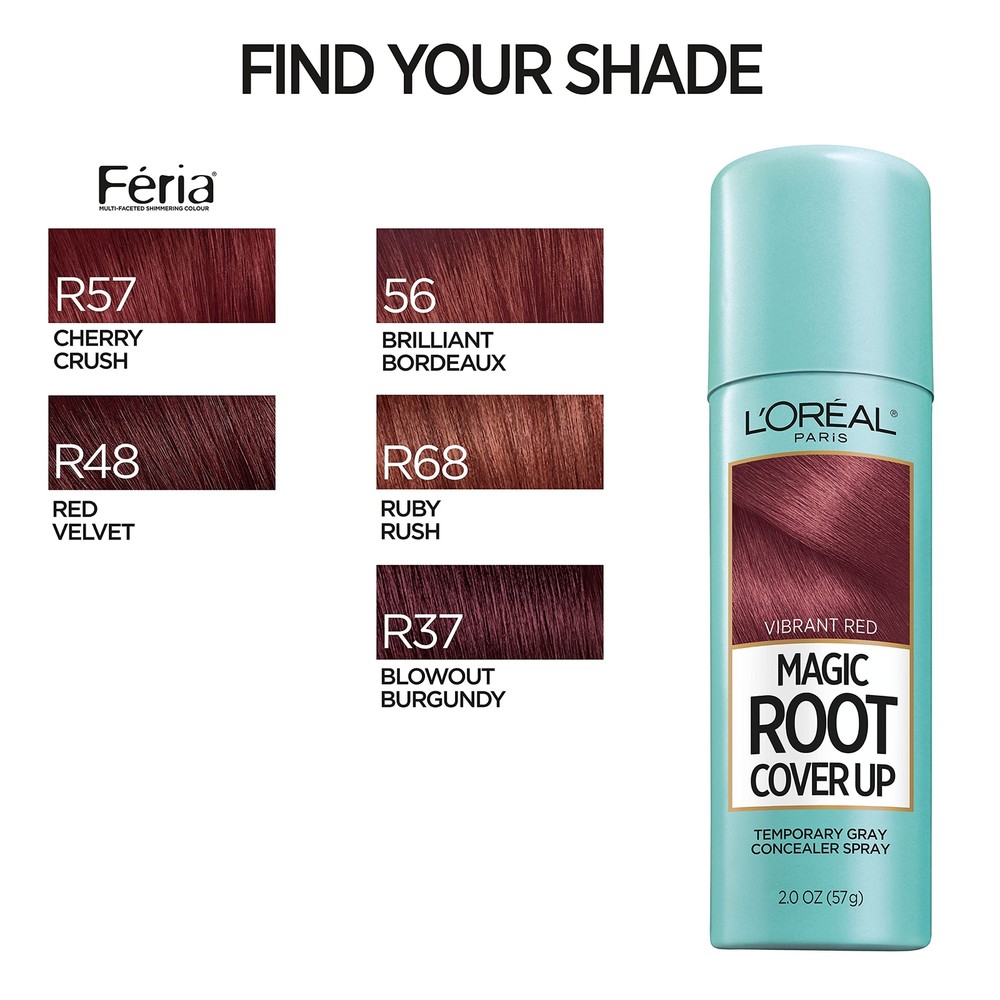 L'Oreal Paris Magic Root Cover Up Temporary Concealer Spray for Gray Hair,