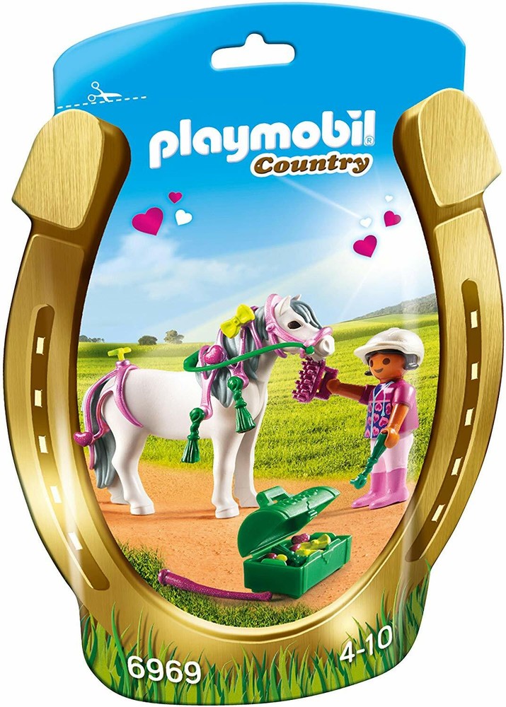 PLAYMOBIL Groomer with Heart Pony