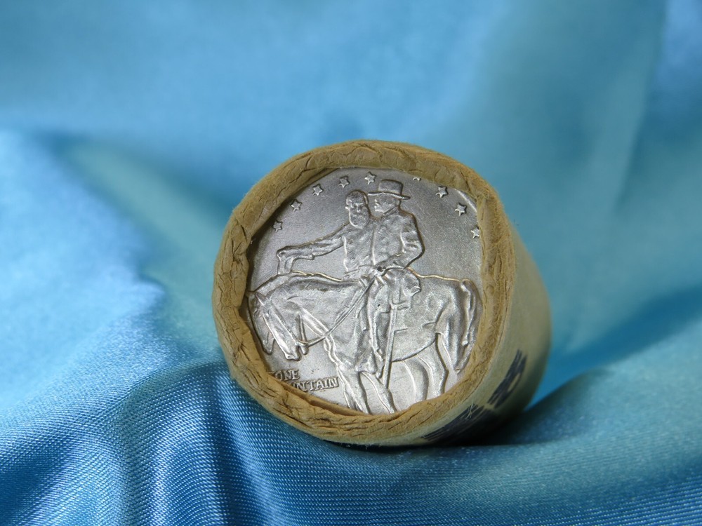 $10 ROLL HALF DOLLAR ROLL STONE MOUNTAIN END / COLUMBUS END BIN HF22