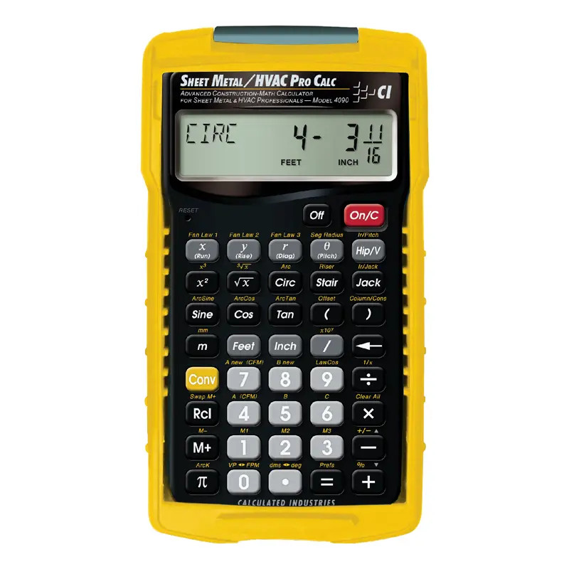 Calculated Industries Sheet Metal, HVAC Pro Materials Estimator 4090