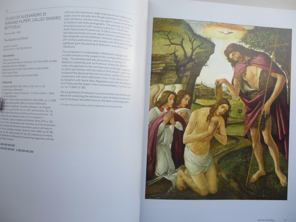 Master Paintings. Sotheby's. New York. 26 May 2016