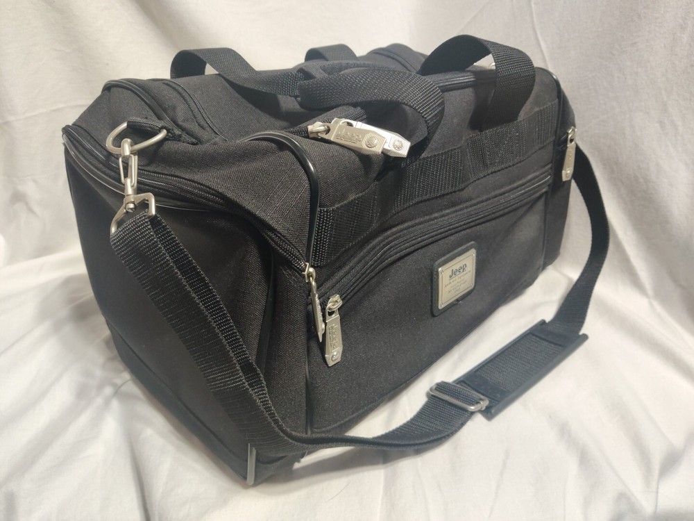 JEEP black duffle bag 16x9x9
