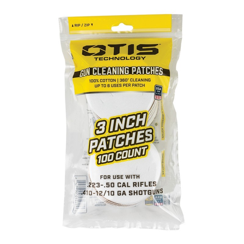Otis Technology 3" All Caliber Cleaning Patches
