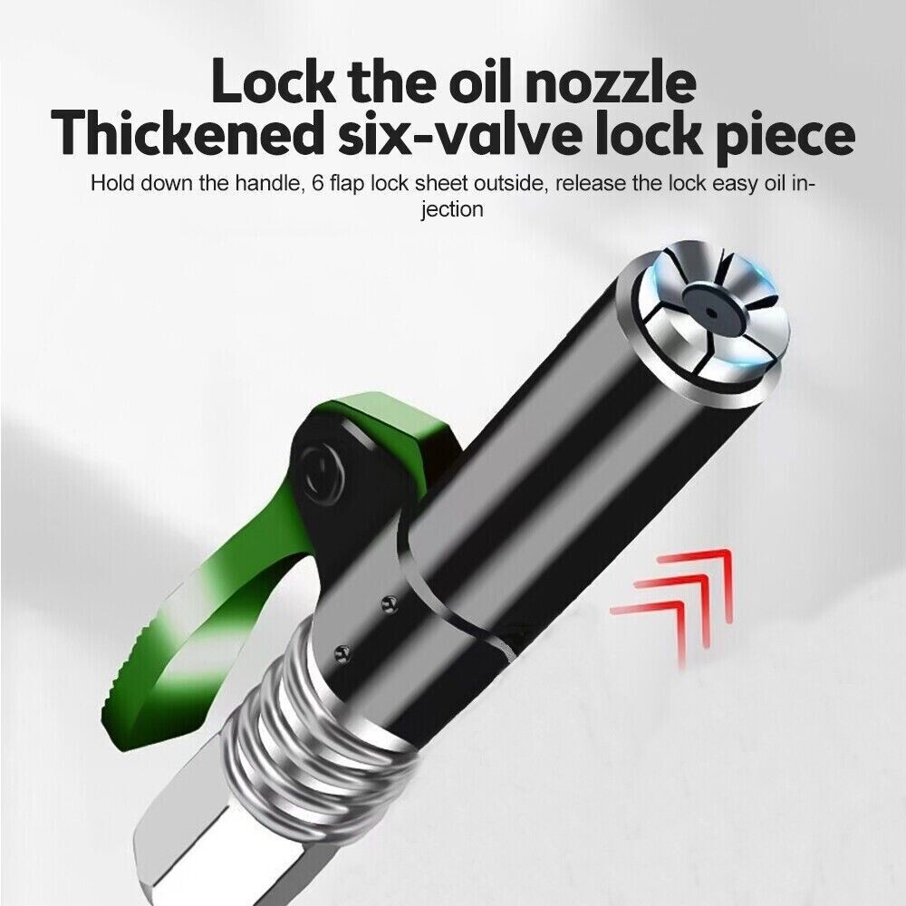 Grease Gun Coupler Strong Lock on Greases Gun Tip Quick Release Lock