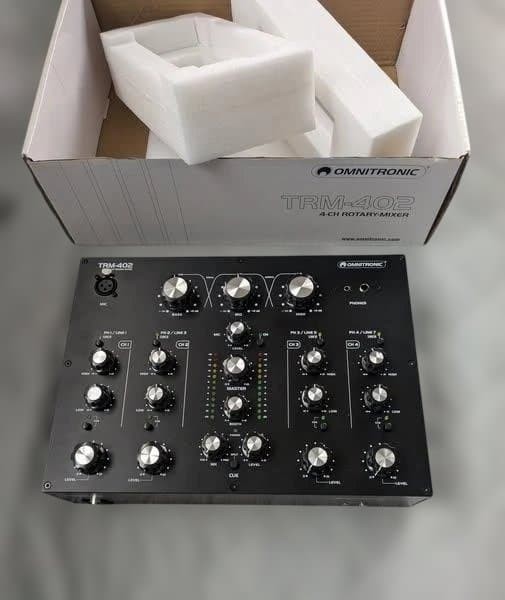 Omnitronic TRM-402 4-Channel Rotary DJ Mixer