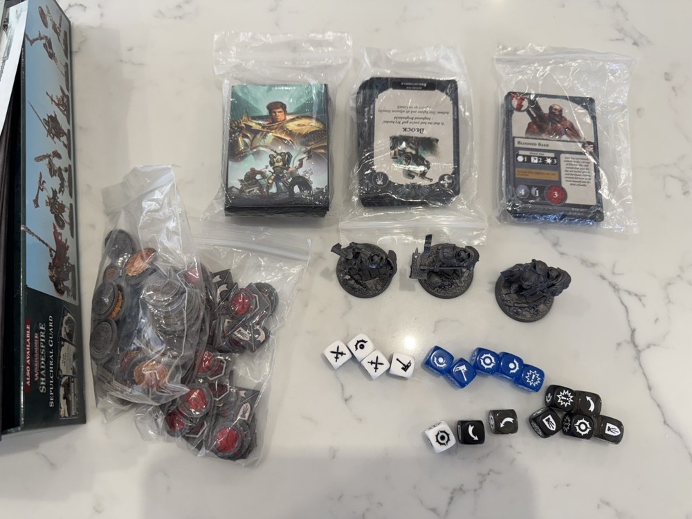 Warhammer Underworlds Shadespire Core Box Set Games Workshop not Complete 3 figs