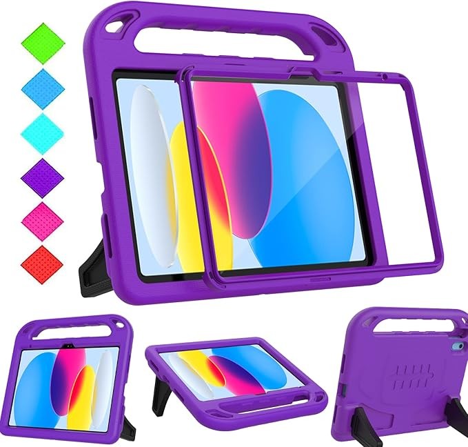 Case for iPad 11th/10th Generation with Shockproof Handle and Stand