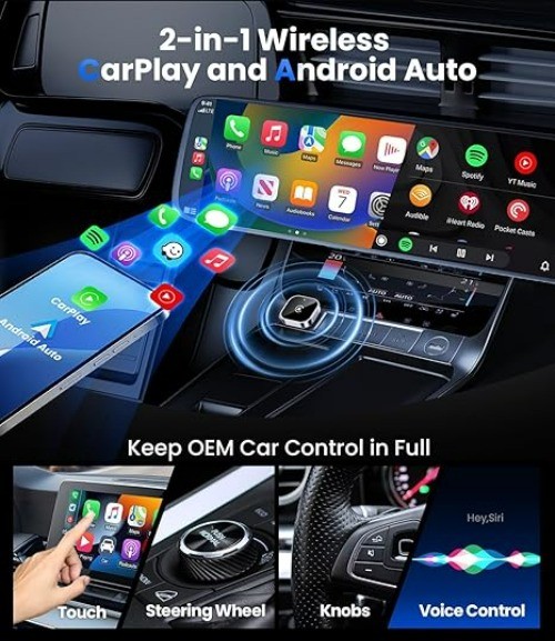 Teeran Wireless CarPlay Adapter For iPhone 6 & Later