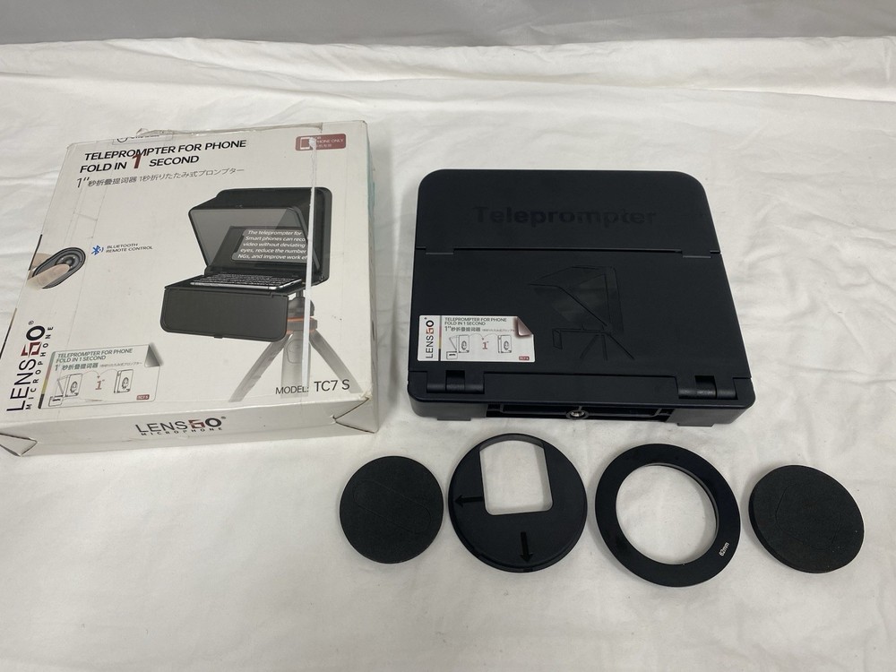 *NO REMOTE* LENSGO TC7S Foldable Mini Portable Teleprompter iPhone