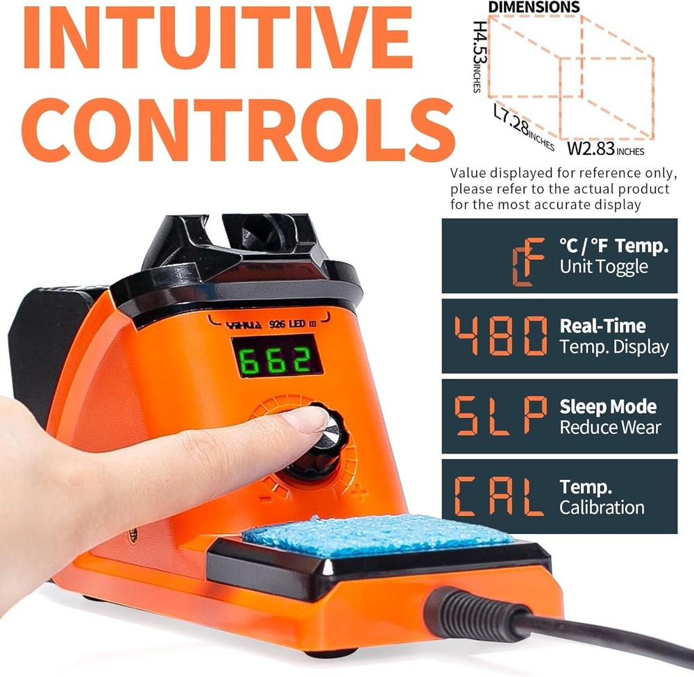 LED Display Soldering Iron Station Kit with Adjustable Temperature Control