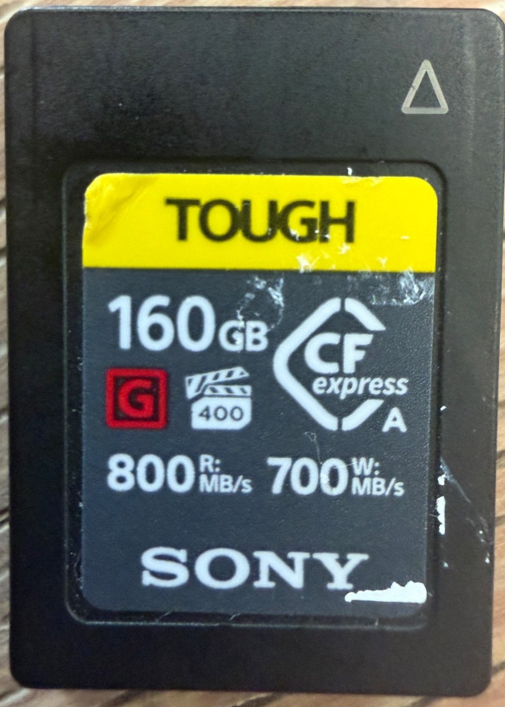 160GB Sony TOUGH CFexpress Type A Memory Card