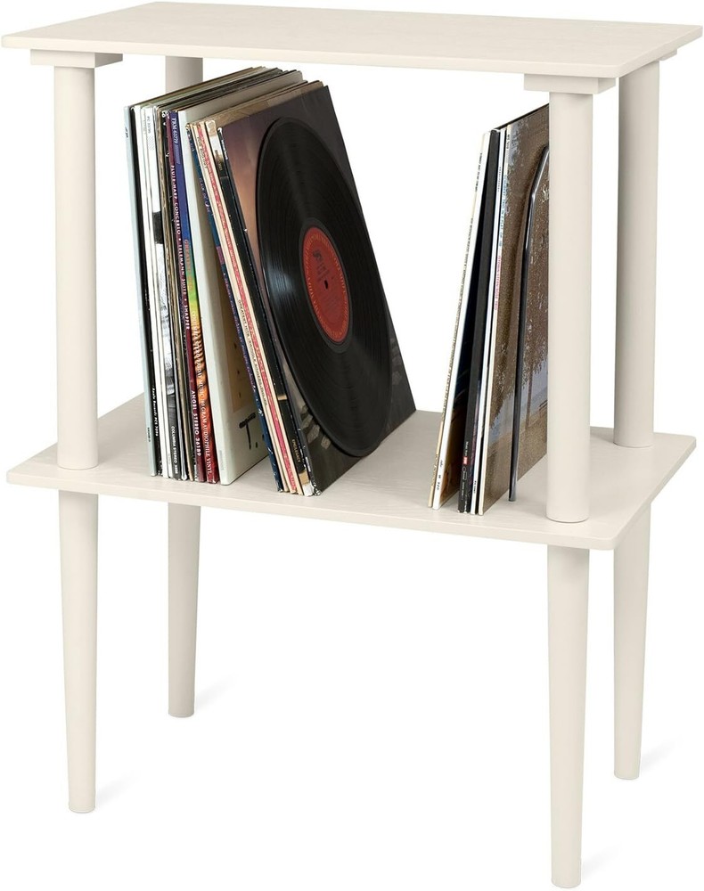 Victrola Innovative Technology Record Stand Turntable White 1SFA,