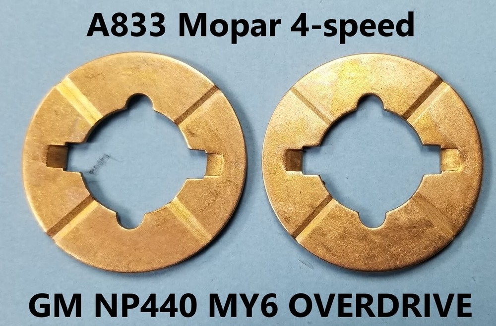 MOPAR A833 4-SPEED COUNTERSHAFT THRUST WASHER 1964-1987, PAIR