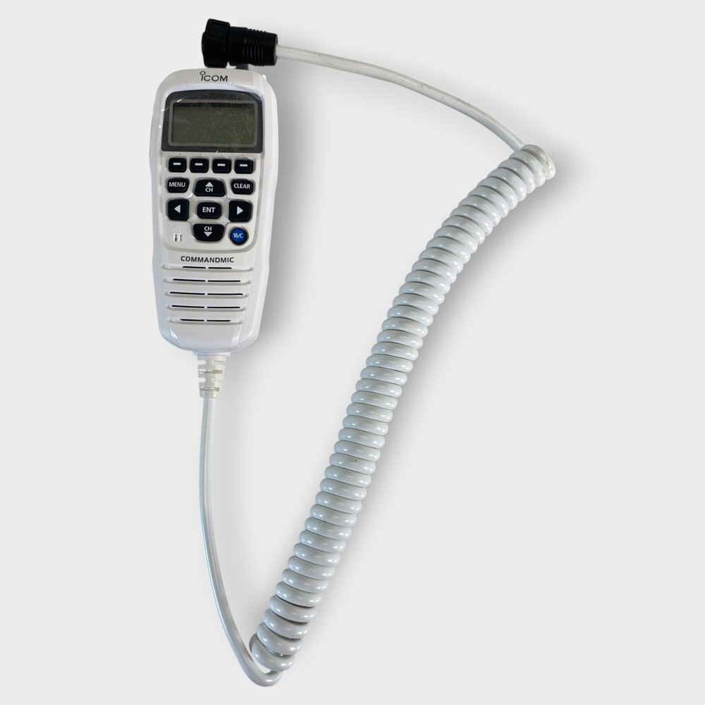 Icom HM-195GW Commandmic (White) Second Station Handset - USED - Tested
