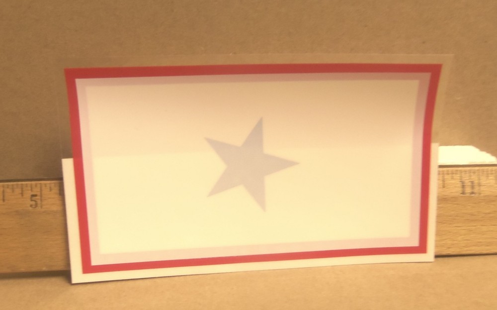 Blue Star Service Window Sticker