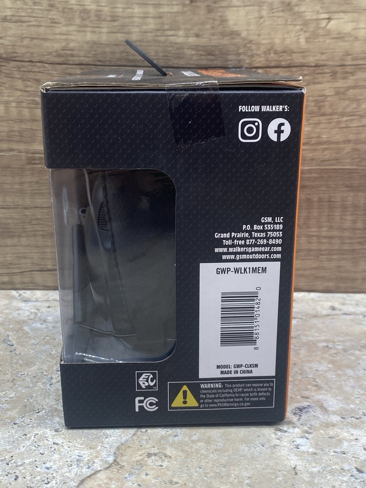 Walkers Electronic Ear Muffs - Black