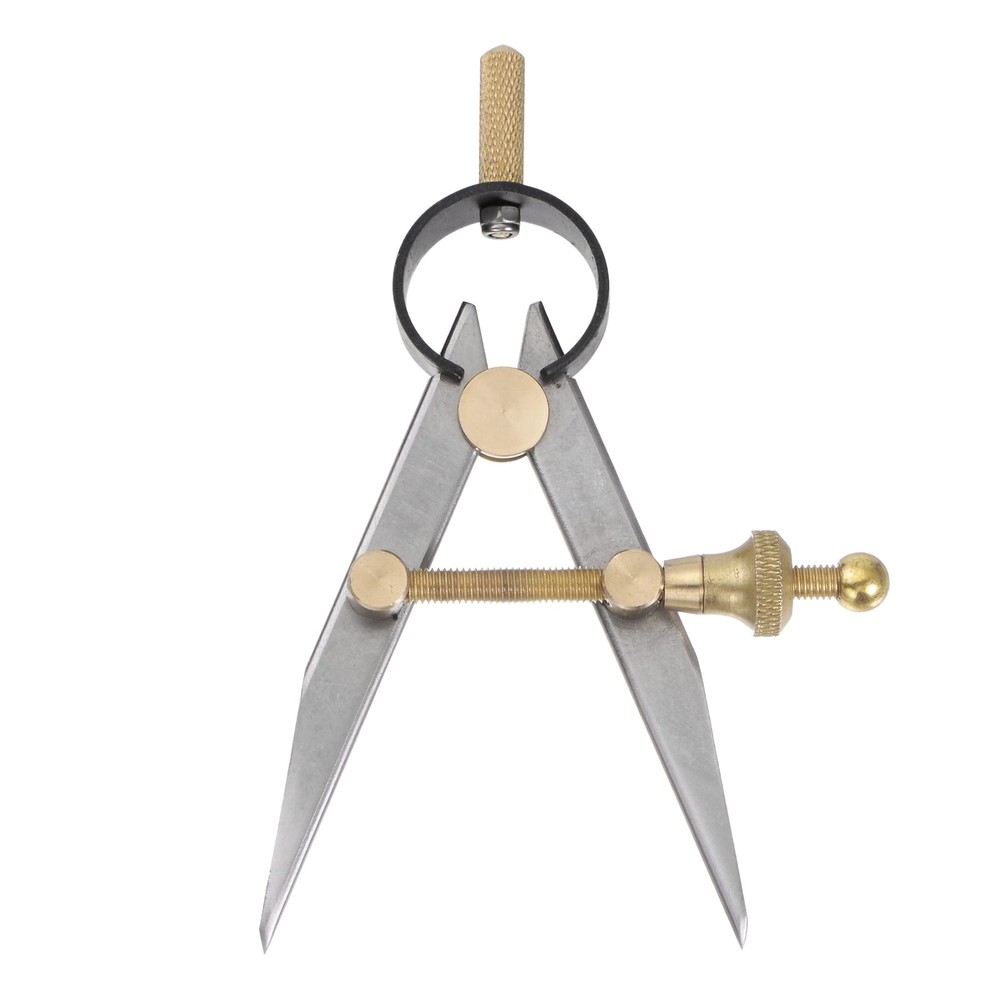 Spring Joint Caliper 3 " Carbon Steel Spring Divider w Brass Fulcrum Flat Leg
