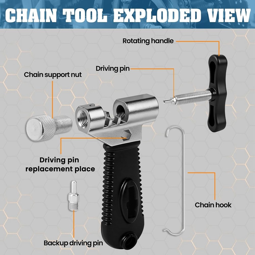 Universal Bike Chain Tool Kit: Durable Breaker & Installer for Smooth Repairs