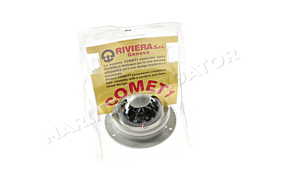 RIVIERA Comet Boat Marine Compass 2" Grey Surface Mount