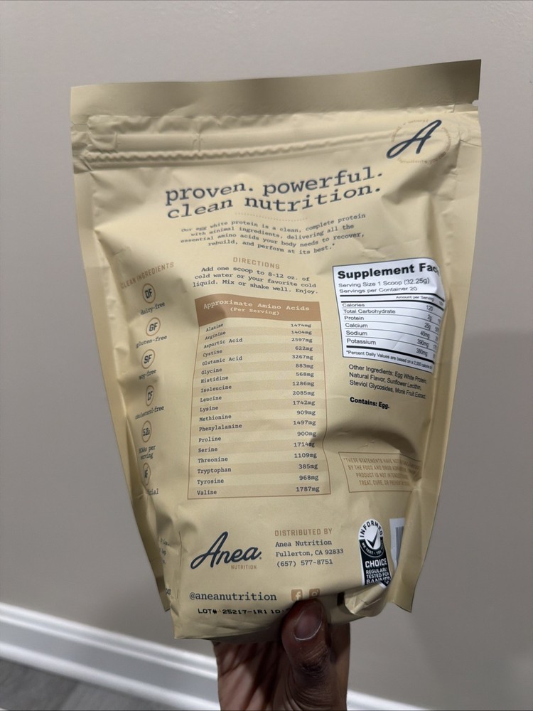 Anea Nutrition Egg White Protein