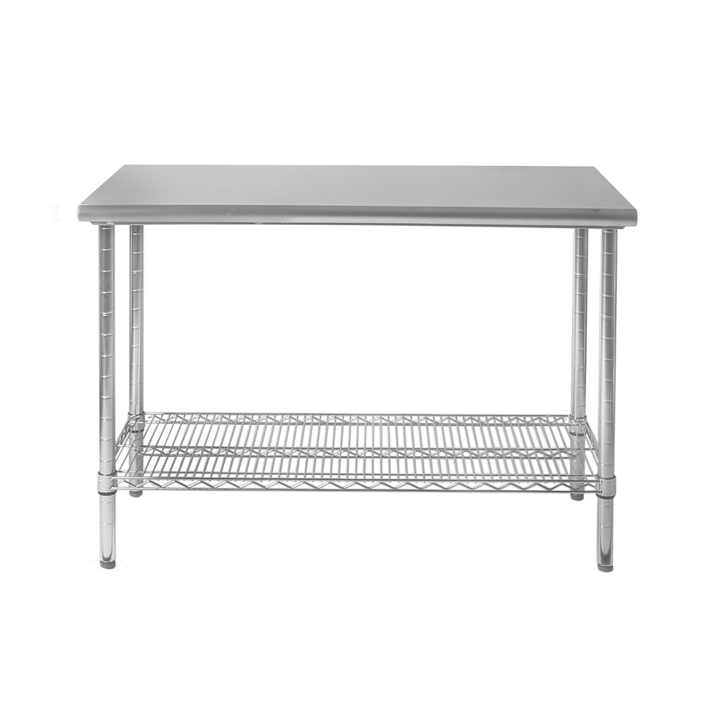Member's Mark Work Table with 49" Stainless Steel Top
