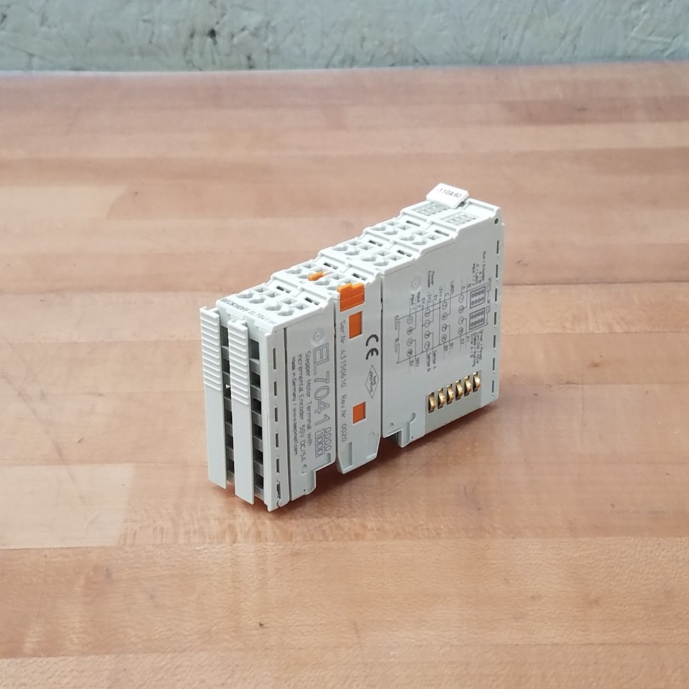 Beckhoff EL7041 EtherCAT Terminal, 1-Channel Motion Interface, 50Vdc, 5A - USED