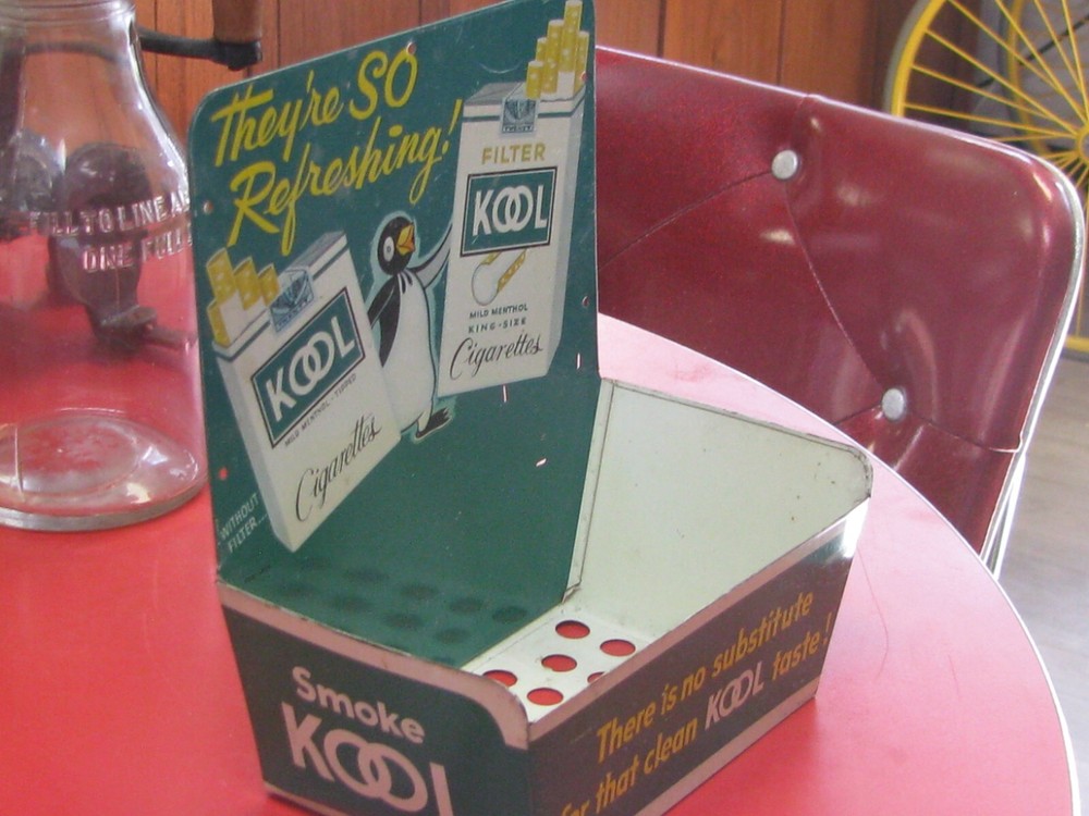 VINTAGE KOOL CIGARETTE MATCH BOOK CONTAINER