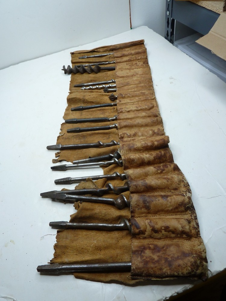 Vintage wood Bits set