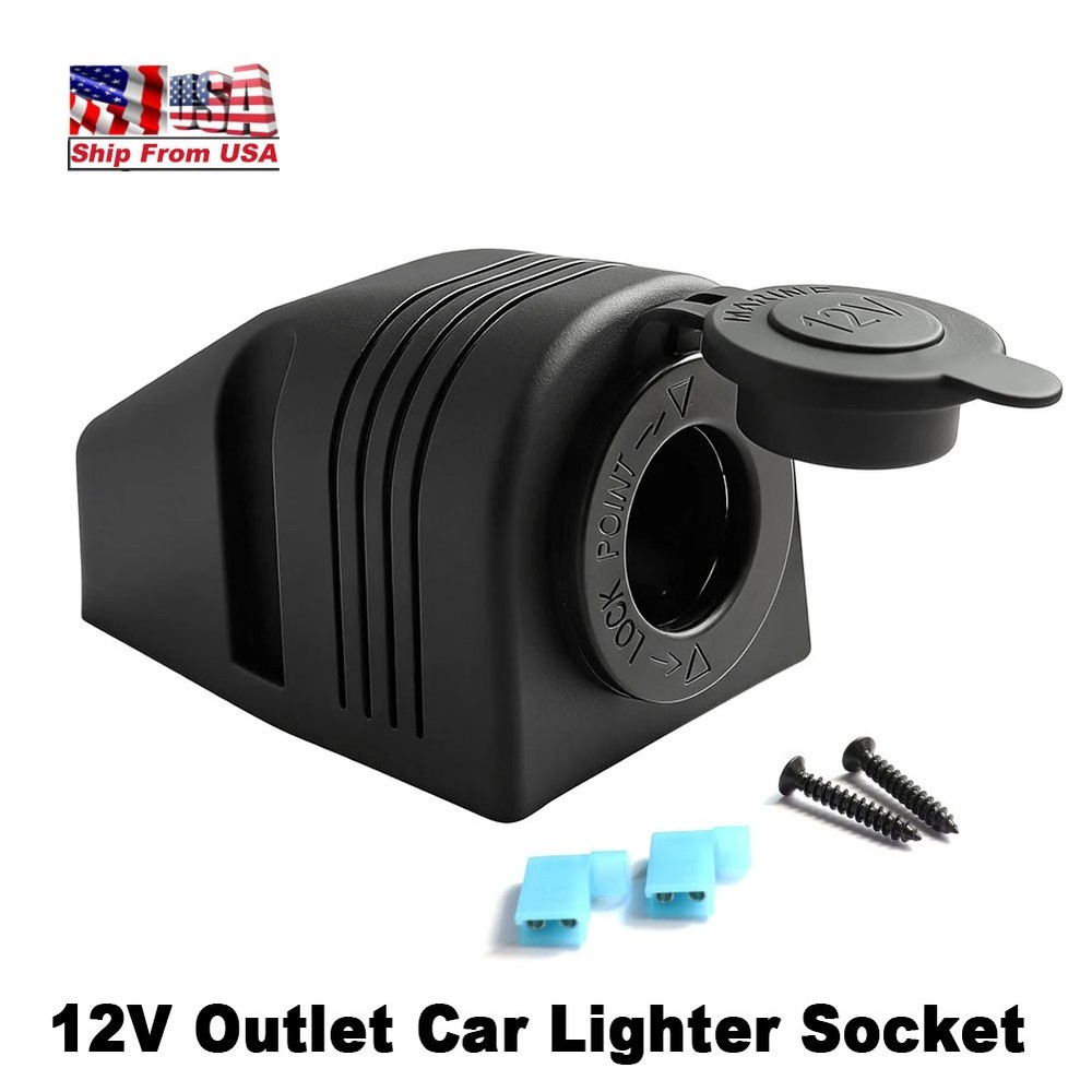 Universal Cigarette Lighter Socket Car Splitter Power Socket Charger Tent Base