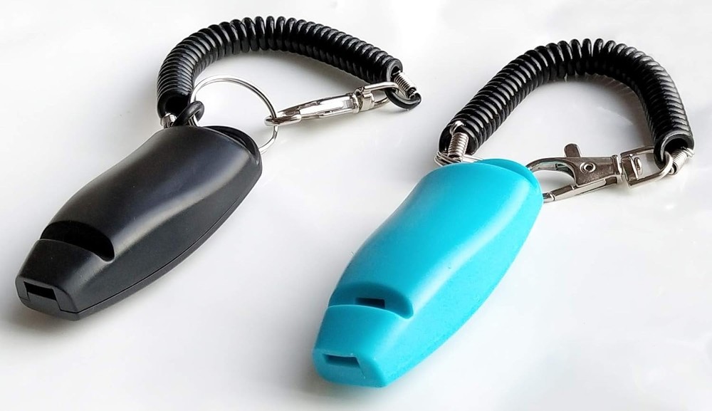 Pet Training Clickers - 2 Pack Whistle Clickers for Smart Obedience Training